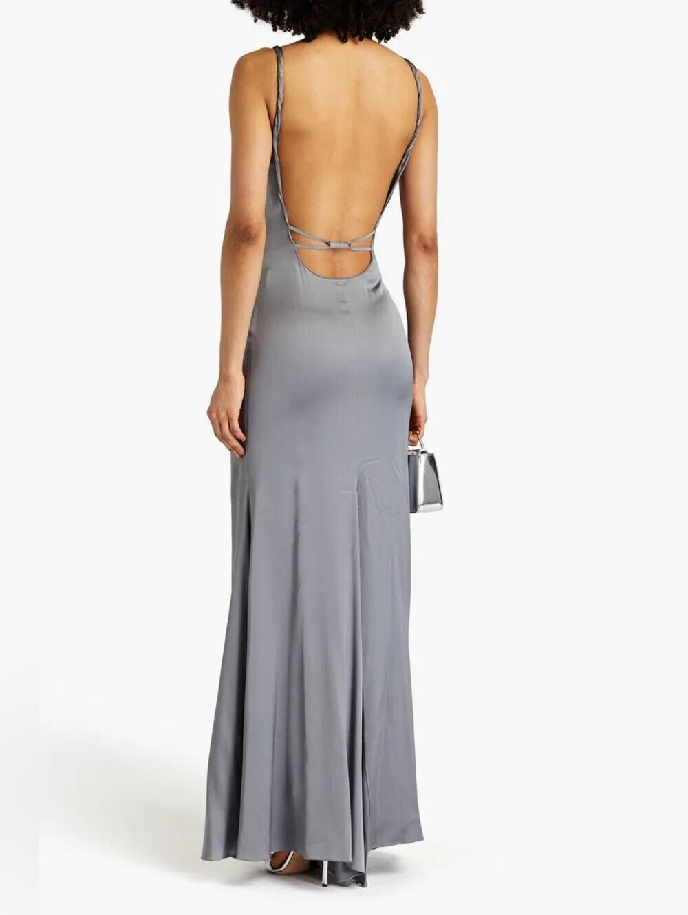 Jacquemus La Robe Mentalo Satin-Twill Long Dress (SZ 42) - Picture 2 of 16